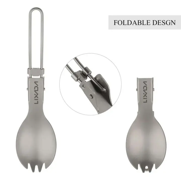 Taza de titanio ultraligera con utensilios de cocina plegables, camping villa, senderismo, picnic, lixiviación, 300ml/350ml/550ml/650ml/750ml - 1