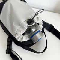 Bolso de hombro con cordón de nailon, bolso cruzado ligero de estilo coreano para mujer, bolso de cubo de gran capacidad con correa ajustable - details 3