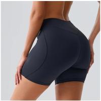 Pantalones cortos de Yoga para mujer, cintura alta, levantamiento de glúteos, entrenamiento, medias deportivas, Control de barriga, gimnasio, correr, pantalones elásticos, pantalones cortos deportivos informales - details 11