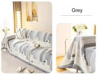 Cubierta de sofá de todo el año con towel de Chenille cubierta completa para sala de estar anti-rasguños de gato - details 13