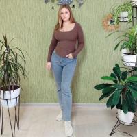 Camiseta ajustada de algodón para mujer, Top corto de manga larga, camiseta Sexy blanca Y2k para primavera y otoño - details 2