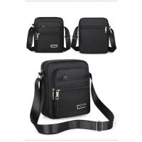 Bolsos cruzados impermeables para hombre, bolsos de hombro de nailon para hombre, bolso de mensajero para niño, bolsos de hombre para viaje, bolso grande informal, bolsos grises - details 1