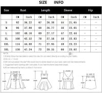 Blusa de manga larga para mujer, camisas casuales con botones y cuello en V, blusas elegantes con hebilla para mujer 2024 - details 0