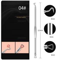 Set de Agujas para Acné Limpieza Facial de Acero Inoxidable con Doble Fin - details 2