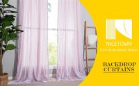 Cortina transparente para sala de estar, decoración de fiesta de boda, Organza, estilo campestre, decoración gótica para el hogar - details 7