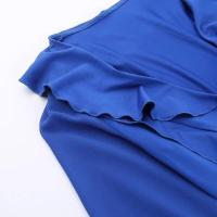 Vestido Bandage de manga larga de malla para mujer, minivestido Sexy con cuello con cuentas y volantes, fiesta y noche en la playa Tre 2023 - details 25