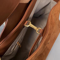 Bolsa Grande de Capacidad en Cuero PU Estilo Casual with Correa de Bandolera Tote Bolsos de Mensajero de Lujo - details 25