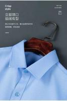 Novedad de primavera y verano, camisa de manga corta elástica de color sólido para hombre, sin permanente, resistente a las arrugas, informal, de negocios, - details 3