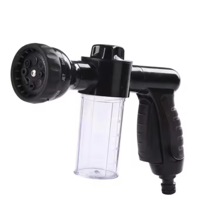 Boquilla con 8 modos de riego para ducha de mascotas, dispensador de jabón para lavado de coche, pulverizador de espuma, manguera de jardín - 1