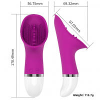 Dispositivo de masturbación femenina, masturbador para lamer la lengua, varita multivibración, Juguetes sexuales estimulantes GS - details 8
