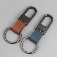 LLavero de piel de aleación, llavero multifuncional de cuero duradero para colgar en la cintura, soporte para mosquetón, estilo empresarial - details 9