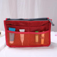 Bolsa De Cosméticos Nylon Para Mujer Organizador De Maquillaje Con Doble Cremallera Bolsa De Almacenamiento De Hidratantes Para Viajes Al Aire Libre - details 3