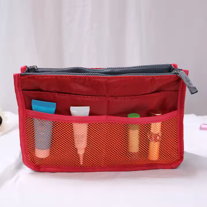 Bolsa de Cosméticos de Nylon para Mujer Organizador de Maquillaje con Doble Crema - 1