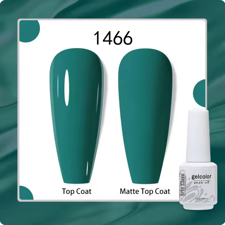 Arte Clavo-esmalte en Gel para uñas, barniz semipermanente con purpurina, para capa Base superior y capa UV, 8ml - 1