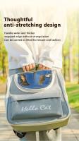 Mochila espaciosa grande para mascotas, cápsula espacial portátil para salir, bolsa transpirable con protector solar para gatos - details 4