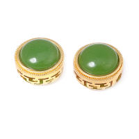 5 uds. De cuentas redondas de latón de Color dorado mate, estilo Vintage, pulseras de cuentas nepalesas, cuentas espaciadoras, suministros para fabricación de joyas, accesorios Diy - details 44