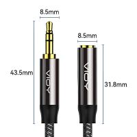 Cable de Audio estéreo AUX de 3,5mm, Cables de extensión de auriculares macho a hembra para auriculares，Smartphone, 5 piezas - details 5