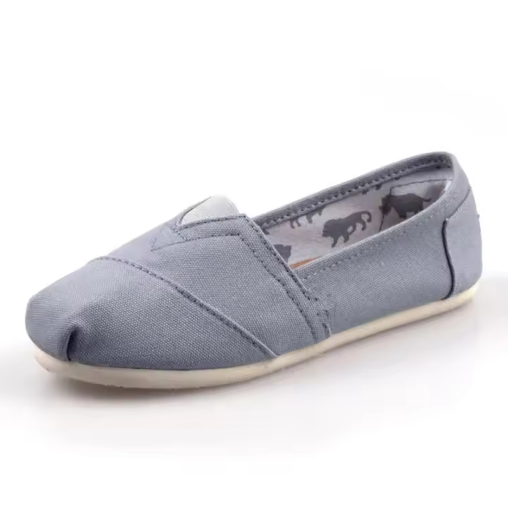 Mocasines de lona azules clásicos de verano para Hombre y mujer, Zapatos planos bajos y cómodos, Zapatos informales sin cordones, alpargatas para Hombre - 1