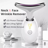 Masajeador Facial EMS Antiarrugas 3 LED 3 Modos Cuidado de la Piel del Cuello - details 2