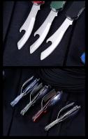 Cuchara 4 en 1, cuchillo, tenedor, abridor de botellas, juego de bolsas plegables de acero inoxidable, juego de villa al aire libre - details 9