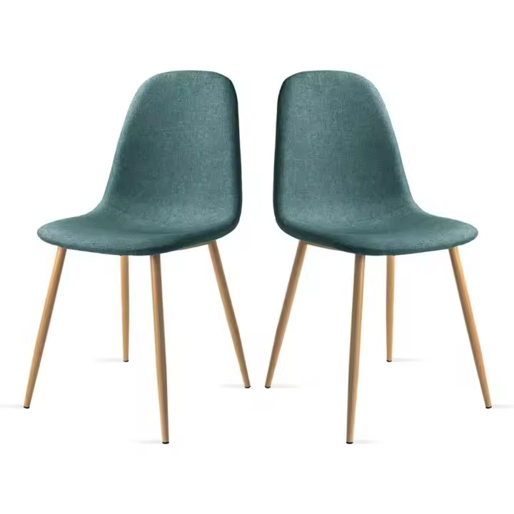 2 Sillas de Comedor Estilo Nórdico, Asiento Acolchado y Respaldo Ergonómico, Diseño Moderno para Salón, Cocina o Dormitorio - 1