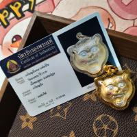 Tailandia Fopai 2539 Colgante Zhao Mihu con cabeza de tigre y transmisión en vivo del templo Kayuan Kwai - details 1