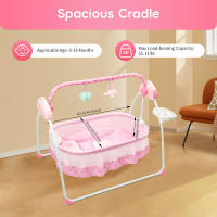 Cuna eléctrica con Bluetooth para bebé, cuna mecedora, cama infantil portátil, adecuada para bebés de 0 a 18 meses y dentro de 55,11 libras - details 6