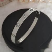 Fashion Round Cubic Zirconia Bracelets For Women Men Gold Silver Color Metal Classic Bracelet Party Daily Jewelry - details 2