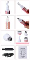 Depiladora corporal 4 en 1 para mujeres, maquinilla de afeitar eléctrica para vello de axila, Bikini, piernas, vello púbico - details 7