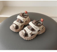 Sandalias deportivas de malla transpirable para niños, niñas con marco, nuevos zapatos de trazabilidad de cabeza con bolsa antiencogimiento para niños - details 0
