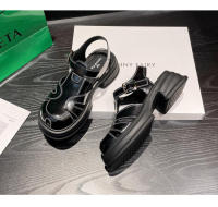 Sandalias de cuero con plataforma para mujer, Verano - details 1