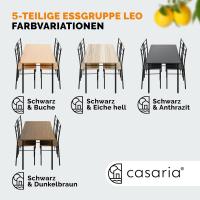 Mesa de Comedor con 4 Sillas Set 5 Pzs. Completo Madera Muebles Cocina Leo 110x68cm Tipo Industrial - details 20