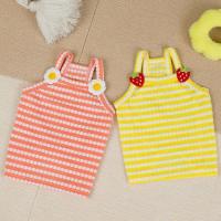 Ropa dulce para perros, chaleco rosa y amarillo para cachorros y niñas, ropa con capucha sin mangas de verano, camiseta informal para mascotas, suministros para mascotas pequeñas - details 1