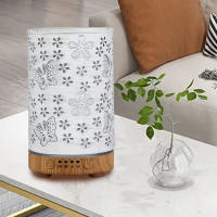 Humidificador de aire ultrasónico de 100ml, difusor de aceite esencial de Mariposa de aromaterapia con LED de 7 colores - details 4
