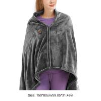 USB Electric Heated Blanket 3 Heating Levels Fleece Heated Mat Wearable Body Warmer Blanket for Household and Office - details 7