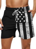 Pantalones cortos de playa sueltos para hombres, ropa deportiva, pantalones cortos de patrón 3D de secado rápido con cordón, pantalones cortos ligeros para trajes de baño de verano, bañador de natación para vacaciones en la playa - details 11