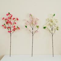 Ramas de flores de cerezo artificiales de 90cm, flores de cerezo de seda elegantes de tacto Real, flores falsas de plástico hechas a mano para el Día de San Valentín - details 3