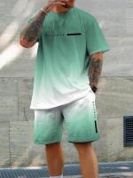 Conjunto casual de verano para hombre Camiseta de manga corta de moda urbana - details 1