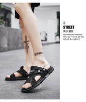 Sandalias de hombre Verano 2023 Nuevos zapatos casuales Moda al aire libre Conjunto de moda fresco Pie Zapatillas de doble propósito - details 9