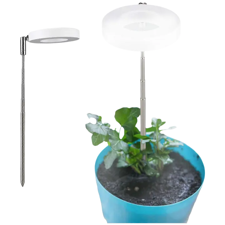 Carga USB, luz de planta de luz completa con brillo ajustable, lámpara de cultivo LED, para plantas de altura ajustable, herramienta de cultivo de plantas de interior de flores para el hogar - 1