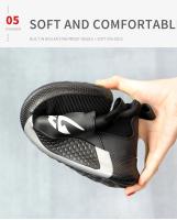 Zapatos De Seguridad Para Hombre Y Mujer 2024 Antipinchazos Y Punta De Acero Zapatillas De Trabajo Industriales Unisex Con Cordones Mesh Suela EVA Talla Verdadera - details 9