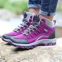Women's Outdoor Hiking Boots Comfortable Round Toe Lace Up Shoes Women's Anti-skid Fashion Boots - details 2