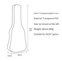 Funda protectora para guitarra eléctrica, transparente, translúcida, a prueba de polvo, impermeable, bolsa de almacenamiento protectora - details 3