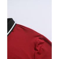 Verano nueva camiseta de los hombres Casual botón de manga corta Jacquard cuello Polo camisa de solapa de negocios. - details 10