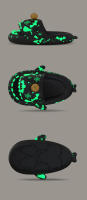 Zapatillas de tiburón con luz nocturna de calabaza de Halloween para mujer, sandalias luminosas, toboganes creativos antideslizantes para el hogar para pareja, Chanclas de exterior para hombres - details 7