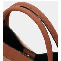 Bolso de hombro de moda para principios de primavera de 2025, bolso de negocios informal y versátil para viajeros, bolso de hombro a cuadros de cuero genuino - details 8