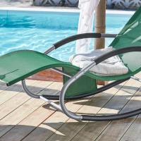 jardín Mecedora con reposapiés Tumbona ergonómica Negro OGS28-SCHx2 ES - details 92