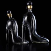 Botellas de whisky con forma de tacones altos, 375ml, 700ml, cristal, Merlot, ron, vodka, botellas, dispensadores de vino, herramientas de bar - details 4