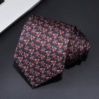 Corbata con estampado de moda para hombre, corbata de seda hecha a mano de 8cm, corbata geométrica floral de Paisley para fiesta de negocios, regalo de boda, novedad de 2021 - details 27