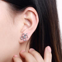 Andara Aretes de Doble Corazón de Plata Esterlina  Accesorio Casual de Ropa con Estilo Europeo y Americano Regalo de Joyería de Vacaciones - details 11